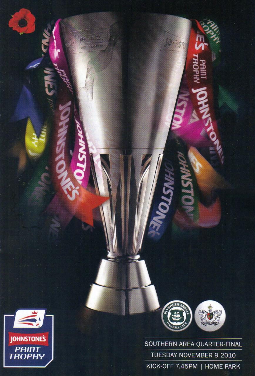 PLYMOUTH ARGYLE v EXETER CITY 2010/11 (JP TROPHY)